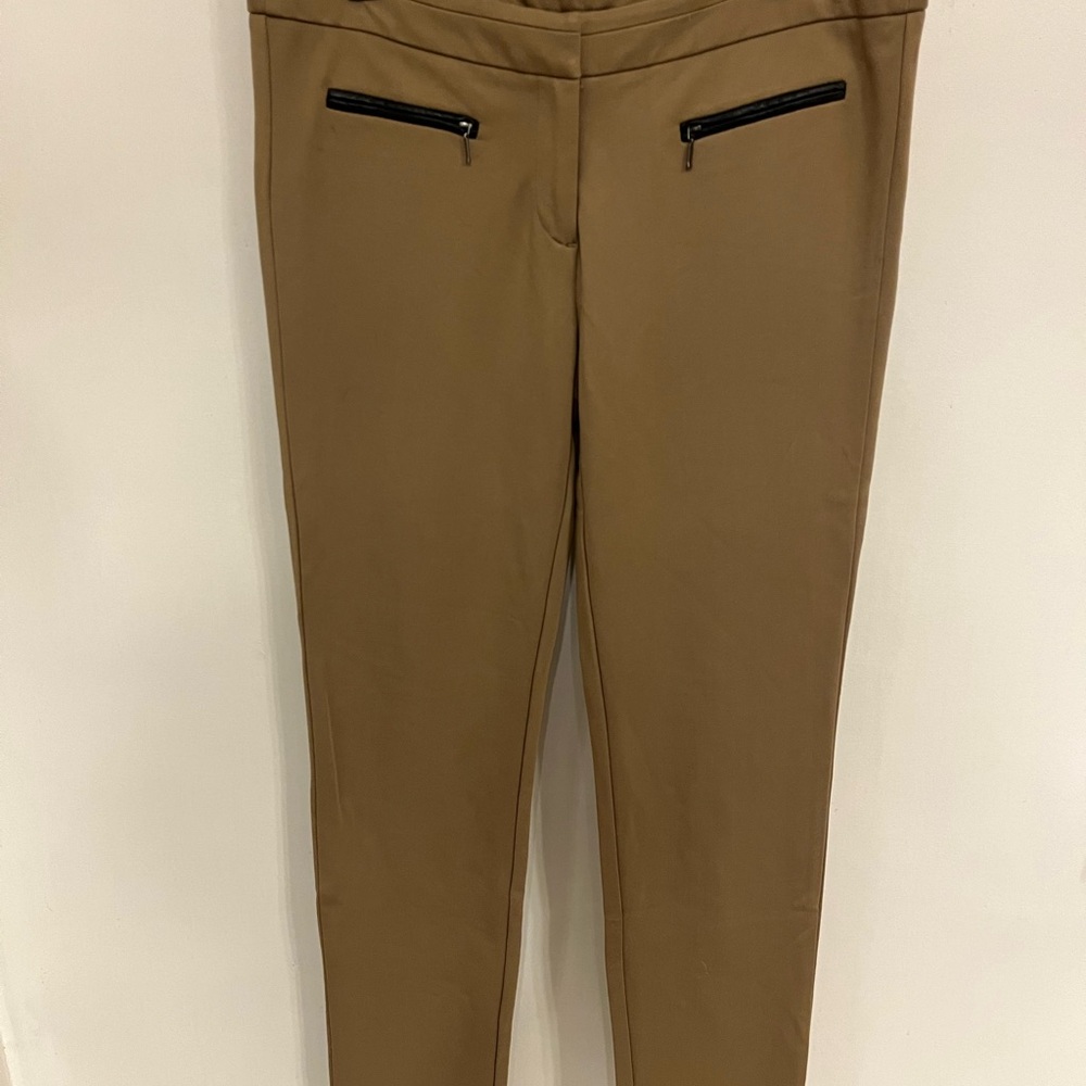 Kenar Tan Cropped Ankle Pants
